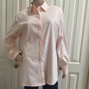 Allison Daley Womens Size 14 Button Front Long Sleeve Shirt